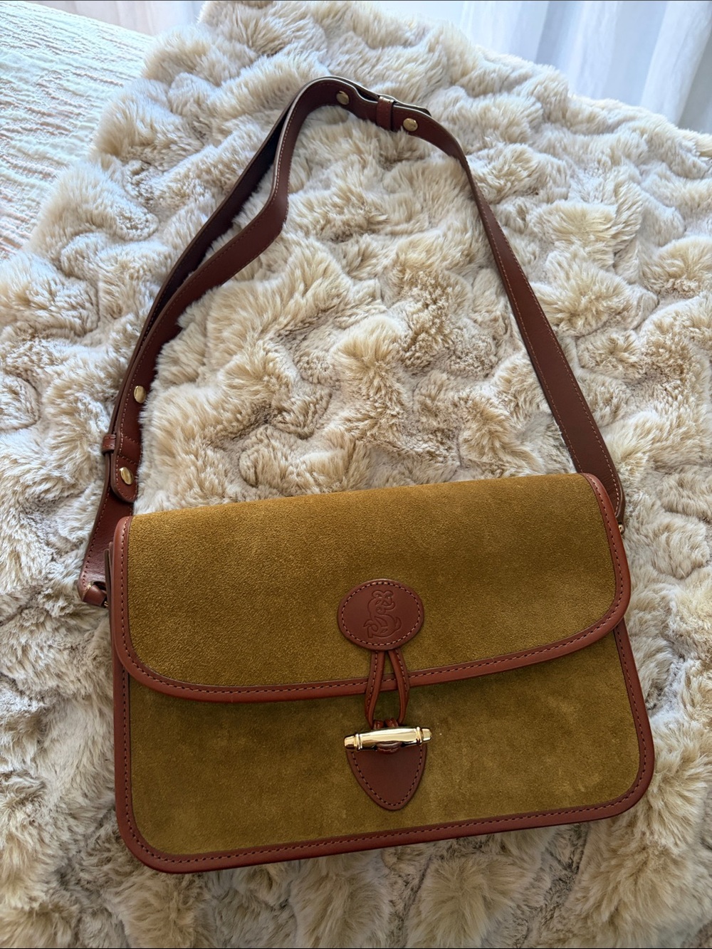 Sézane Milo Vintage Bag in Multi Taupe